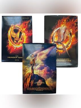 The Hunger Games Catching Fire Movie Poster Set of 3 Katniss Everdeen Lionsgate